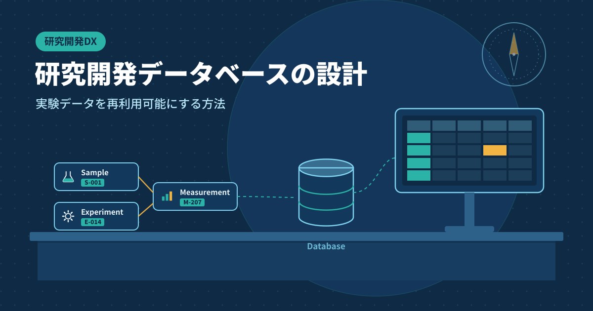 研究開発データベースの設計|実験データを再利用可能にする方法